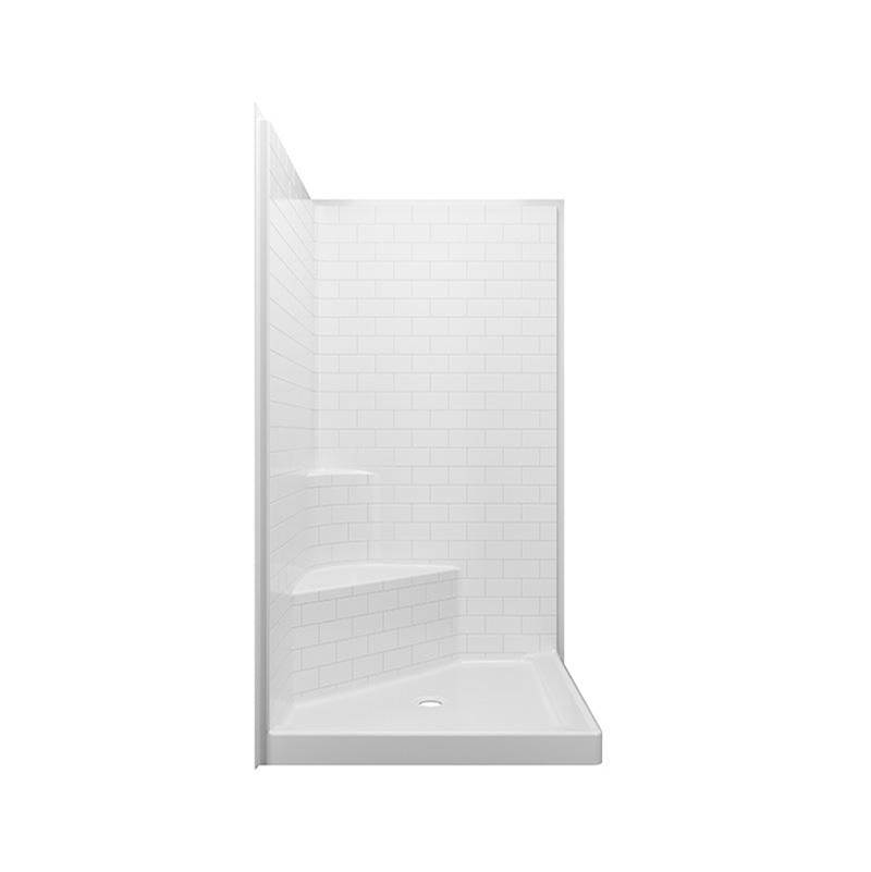 Aquatic Corner Shower Enclosures item AC003501-000-BK